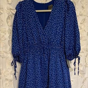Blue/ white floral dress. Never worn